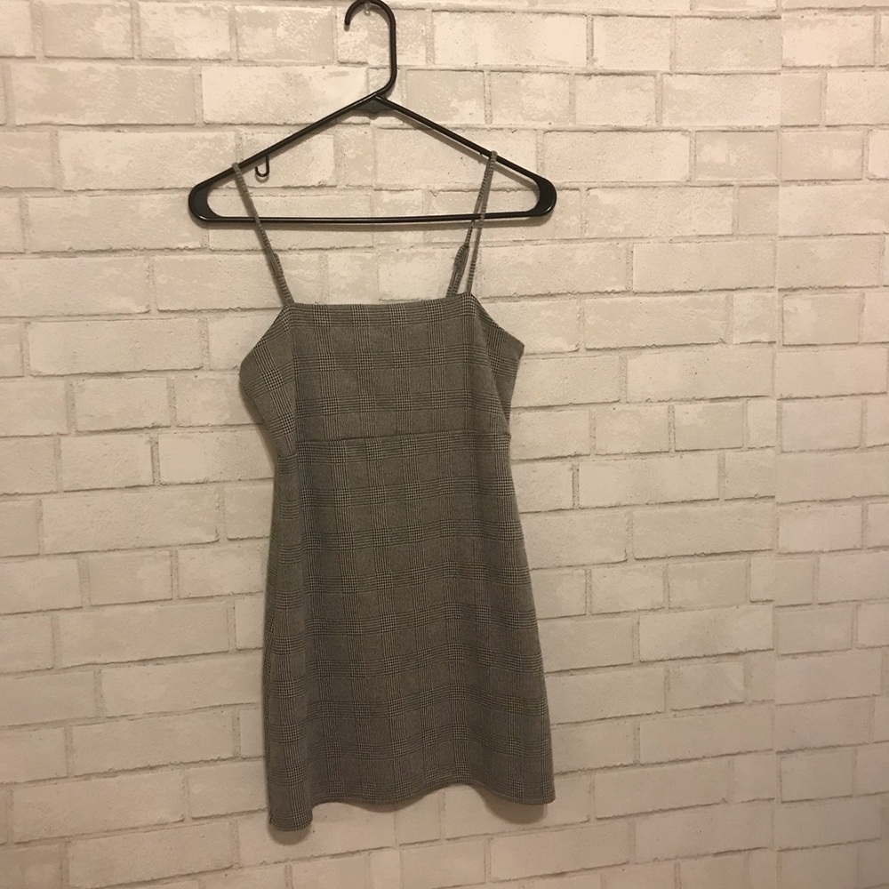 Glen plaid mini dress